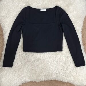 Babaton Square Neck Long Sleeve Top